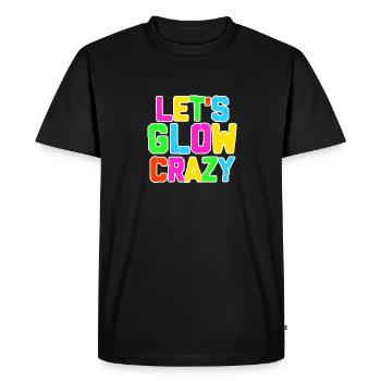 Glow Neon Party Fest Lights Crazy Gift - Men's Premium Organic T-Shirt - black - Front - Nico (187cm)