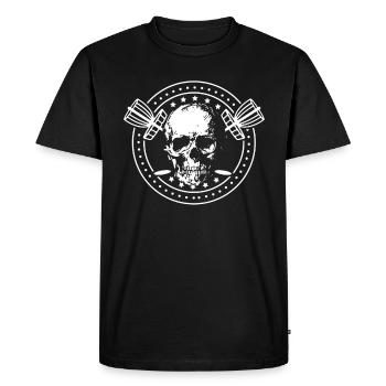 Disc Golf Player T-Shirt Gift Disk Golf - Men's Premium Organic T-Shirt - black - Front - Nico (187cm)