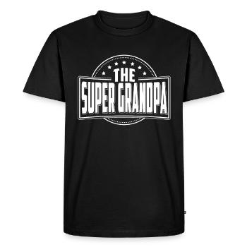 Le cadeau de t-shirt super grand-père - T-shirt Premium bio Homme - noir - Devant - Nico (187cm)