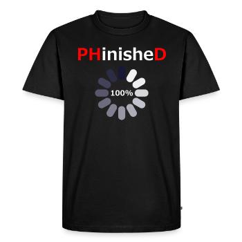 PHD Loading Doctor Graduation - Men's Premium Organic T-Shirt - black - Front - Nico (187cm)
