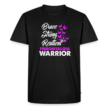 fibromyalgie - T-shirt Premium bio Homme - noir - Devant - Nico (187cm)