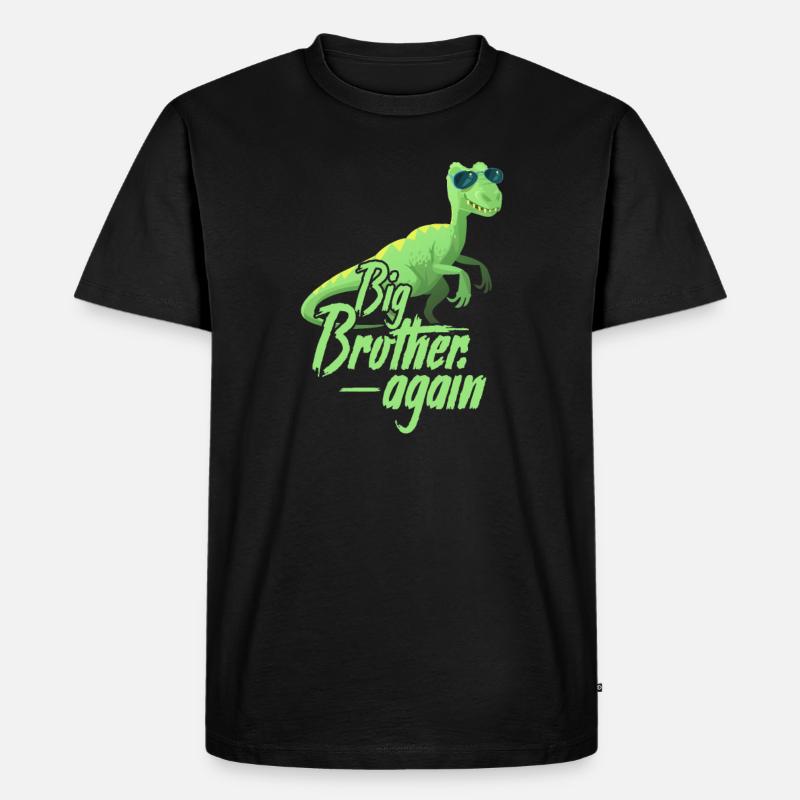 Grosser Bruder - Männer Premium Bio T-Shirt - Schwarz