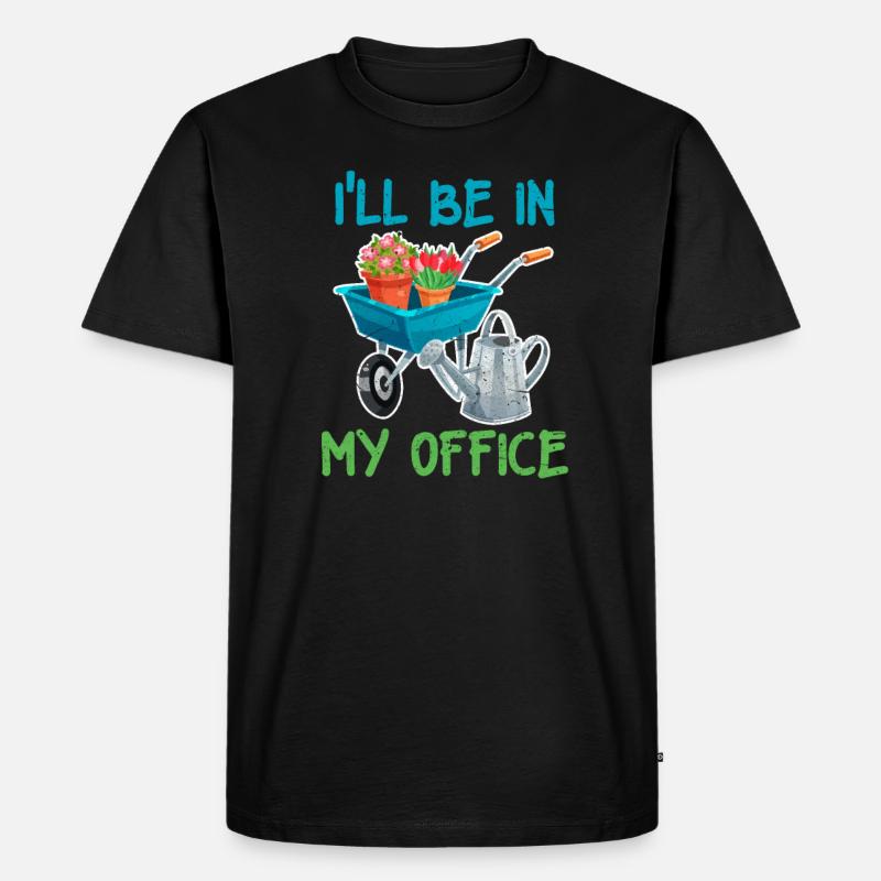 Gartenarbeit - Männer Premium Bio T-Shirt - Schwarz