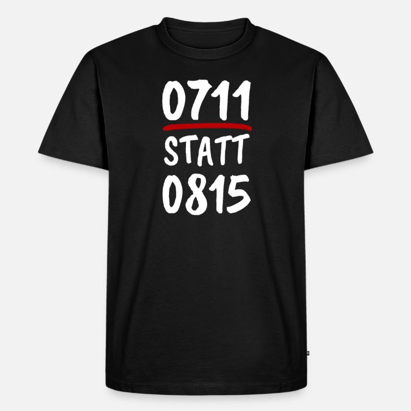 Stuttgart Schwaben - Männer Premium Bio T-Shirt - Schwarz