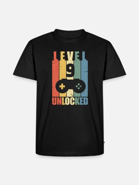 9th birthday - Men's Premium Organic T-Shirt - black