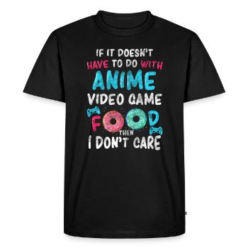 Anime - T-shirt Premium bio Homme - noir - Devant - Nico (187cm)