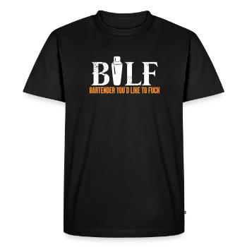 Bartender Bar Drink Cocktail Bartender Gift - Men's Premium Organic T-Shirt - black - Front - Nico (187cm)