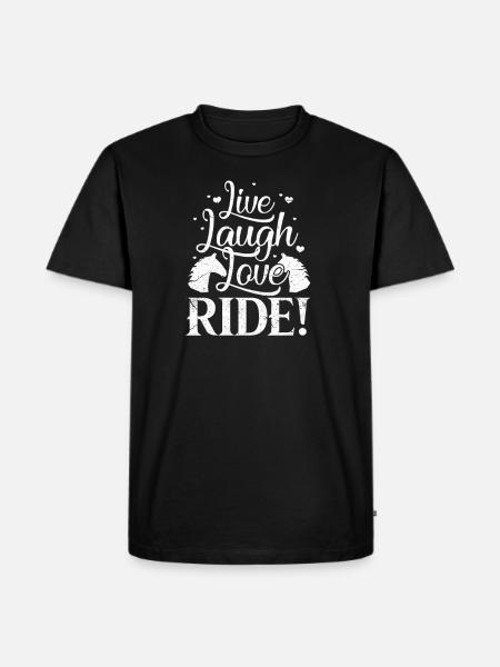 horsewoman - Men's Premium Organic T-Shirt - black