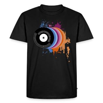 Disque Vinyle Cadeau Vinyle - T-shirt Premium bio Homme - noir - Devant - Nico (187cm)