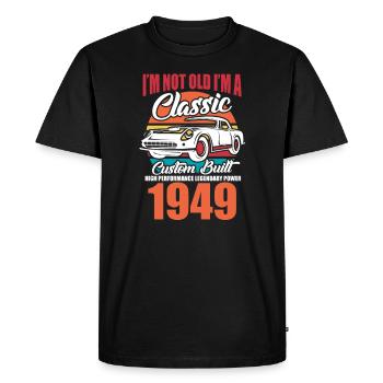 1949 - T-shirt Premium bio Homme - noir - Devant - Nico (187cm)