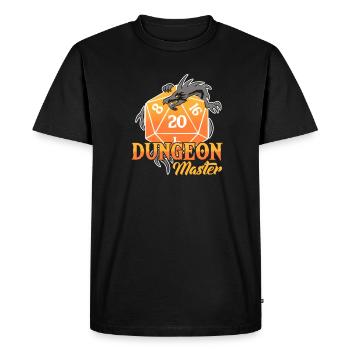 D20 Dice Fantasy Jeu de rôle Cadeau de jeu de rôle - T-shirt Premium bio Homme - noir - Devant - Nico (187cm)