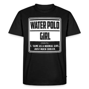 Water Polo Water Polo Water Sports Gift - Men's Premium Organic T-Shirt - black - Front - Nico (187cm)