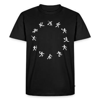 Athletics athlete shirt gift athlete - Men's Premium Organic T-Shirt - black - Front - Nico (187cm)