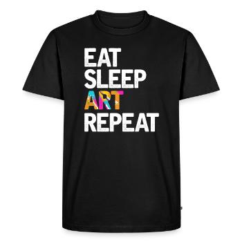 Art Art Artist Artist Creative Gift - Men's Premium Organic T-Shirt - black - Front - Nico (187cm)