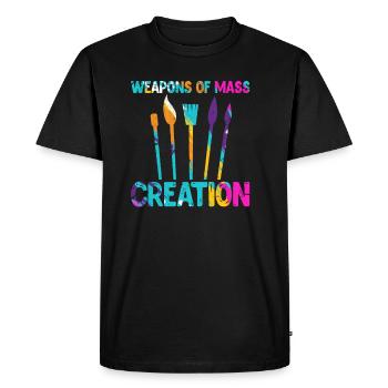 Cadeau artiste peintre peintre - T-shirt Premium bio Homme - noir - Devant - Nico (187cm)