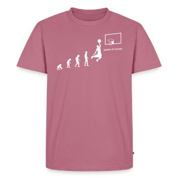 Evolution du cadeau d'un joueur de basketball - T-shirt Premium bio Homme - mauve - Devant - Nico (187cm)