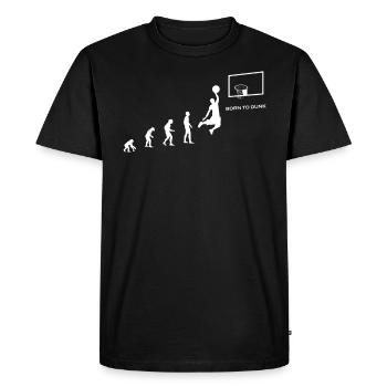 Basketballer basketball player gift evolution - Men's Premium Organic T-Shirt - black - Front - Nico (187cm)