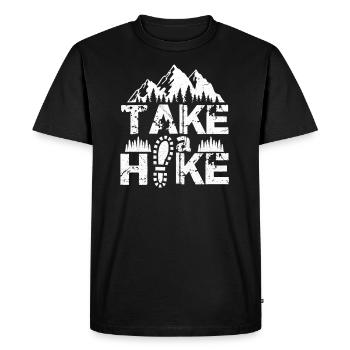 promenade - T-shirt Premium bio Homme - noir - Devant - Nico (187cm)