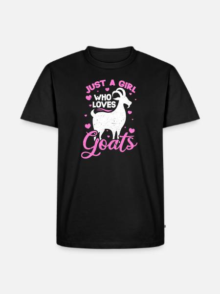 goat - Men's Premium Organic T-Shirt - black