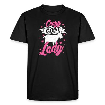 goat - Men's Premium Organic T-Shirt - black - Front - Nico (187cm)
