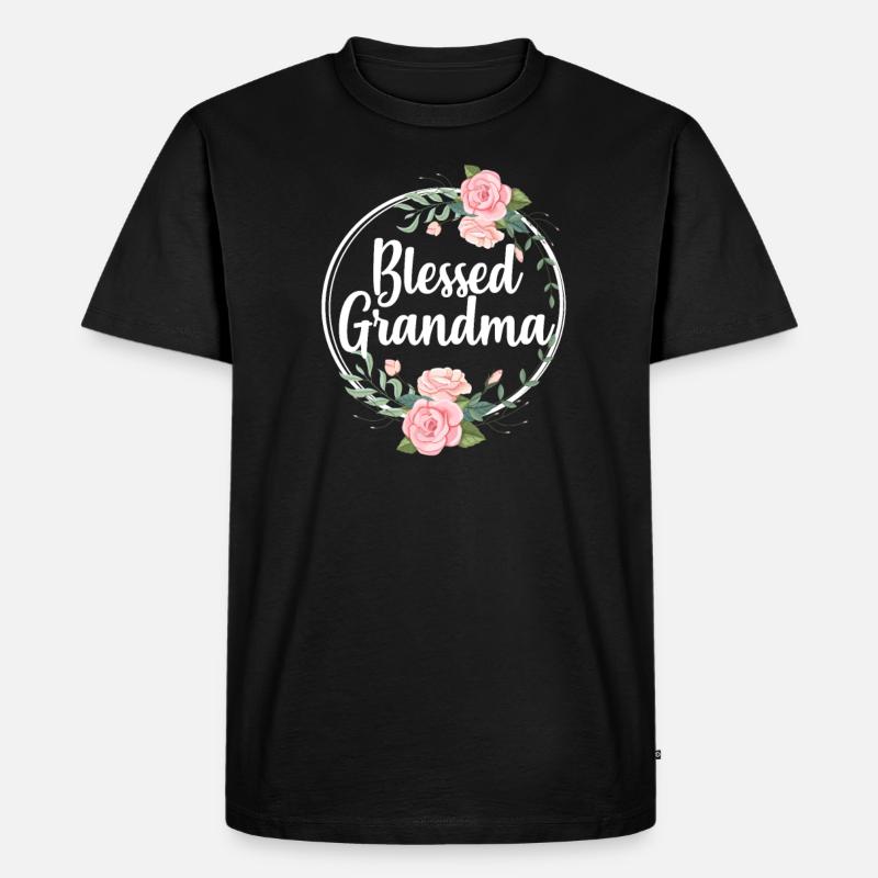 Großmutter - Männer Premium Bio T-Shirt - Schwarz