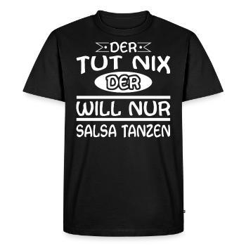 Salsa danse classique le ne fait rien - T-shirt Premium bio Homme - noir - Devant - Nico (187cm)