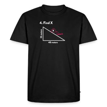 Math teacher math mathematics school gift - Men's Premium Organic T-Shirt - black - Front - Nico (187cm)
