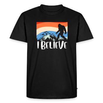 Bigfoot - T-shirt Premium bio Homme - noir - Devant - Nico (187cm)