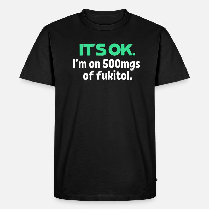 Sarkasmus - Männer Premium Bio T-Shirt - Schwarz