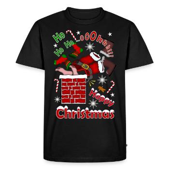 Noël - T-shirt Premium bio Homme - noir - Devant - Nico (187cm)
