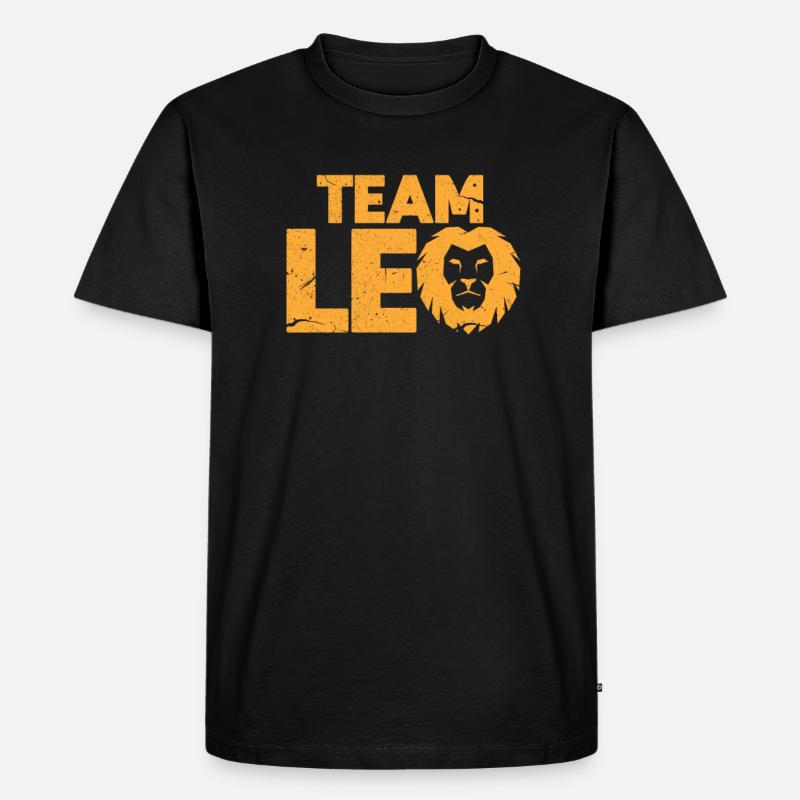 Sternzeichen Löwe - Männer Premium Bio T-Shirt - Schwarz