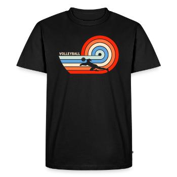 volley-ball - T-shirt Premium bio Homme - noir - Devant - Nico (187cm)