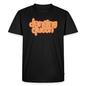 80s Disco Theme Party Dancing Queen Gift - Men's Premium Organic T-Shirt - black - Front - Nico (187cm)