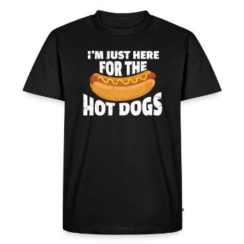 Hot Dog - T-shirt Premium bio Homme - noir - Devant - Nico (187cm)