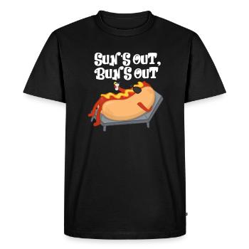 Hot Dog - T-shirt Premium bio Homme - noir - Devant - Nico (187cm)