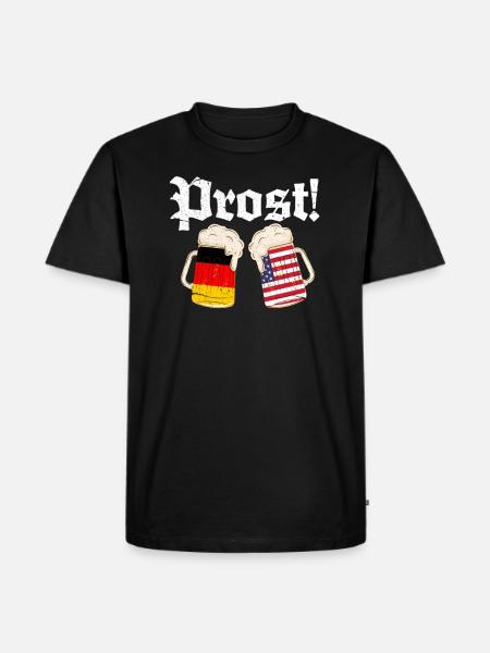 USA - Men's Premium Organic T-Shirt - black