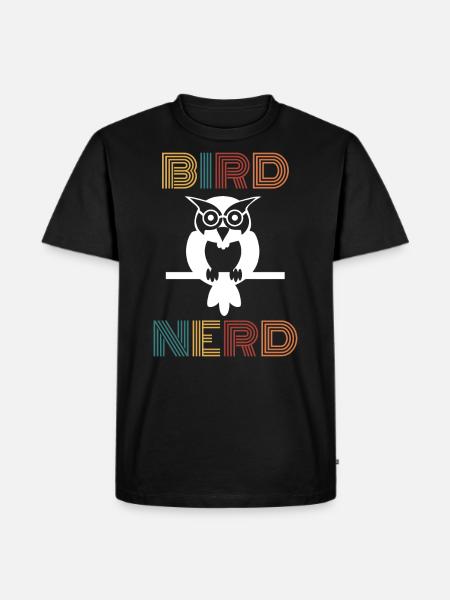 Bird nerd gave fuglekikking fugler fugl - Herre Premium økologisk T-shirt - sort