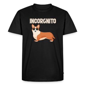Corgi - T-shirt Premium bio Homme - noir - Devant - Nico (187cm)