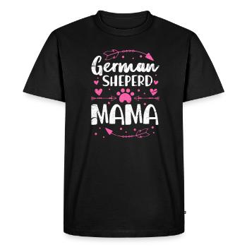 Cadeau de chien d'amour berger allemand - T-shirt Premium bio Homme - noir - Devant - Nico (187cm)