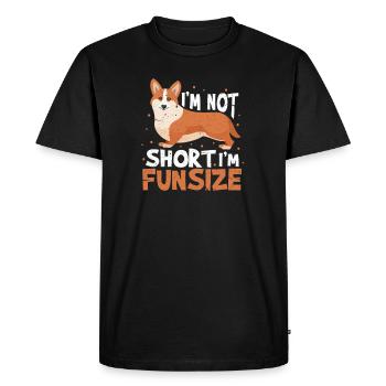 Corgi - T-shirt Premium bio Homme - noir - Devant - Nico (187cm)