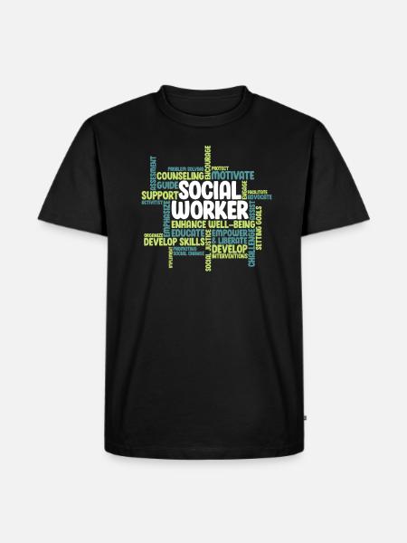 Social worker - Men's Premium Organic T-Shirt - black