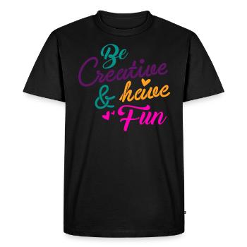 Karikatur Zeichner T-Shirt Geschenk Cartoonist - Männer Premium Bio T-Shirt - Schwarz - Vorne - Nico (187cm)