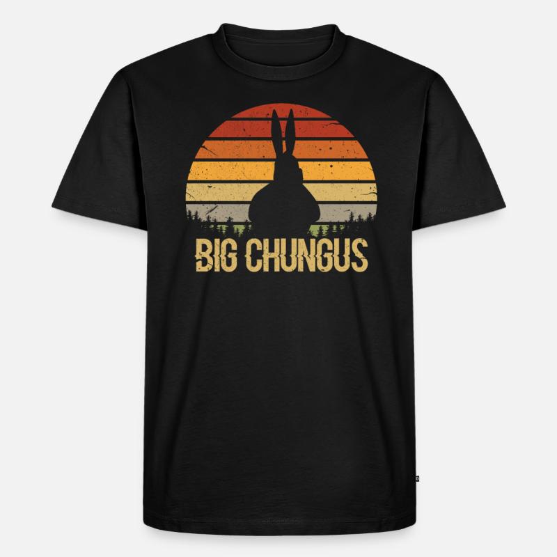Big Chungus - Männer Premium Bio T-Shirt - Schwarz