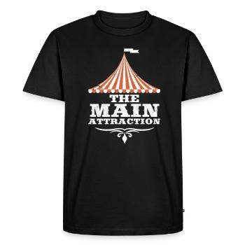 Cirque - T-shirt Premium bio Homme - noir - Devant - Nico (187cm)