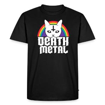 Satanism Satan Death Metal Lucifer Gift - T-shirt Premium bio Homme - noir - Devant - Nico (187cm)