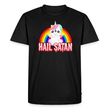 satanisme - T-shirt Premium bio Homme - noir - Devant - Nico (187cm)
