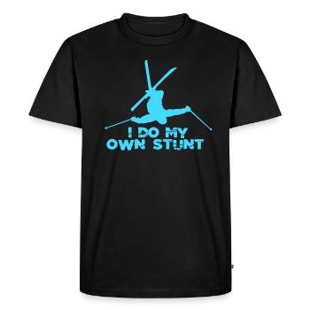 vacances de ski - T-shirt Premium bio Homme - noir - Devant - Nico (187cm)