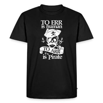 Pirate pirate pirate pirate head piracy - Men's Premium Organic T-Shirt - black - Front - Nico (187cm)