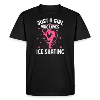 figure skating - Men's Premium Organic T-Shirt - black - Front - Nico (187cm)