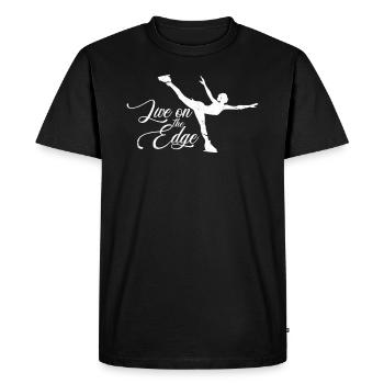 Figure skating winter sports ice skate gift - Men's Premium Organic T-Shirt - black - Front - Nico (187cm)